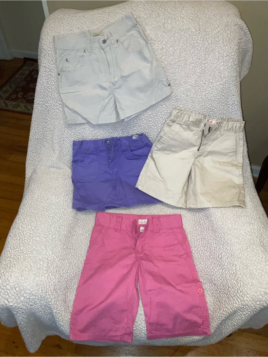 mixed Other - Lot of 4 Girls' Shorts & Skort Pink, Purple, Beige. Size 8